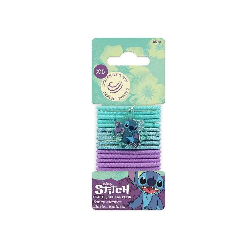 Haargummi für Damenen Disney Stitch (x15)