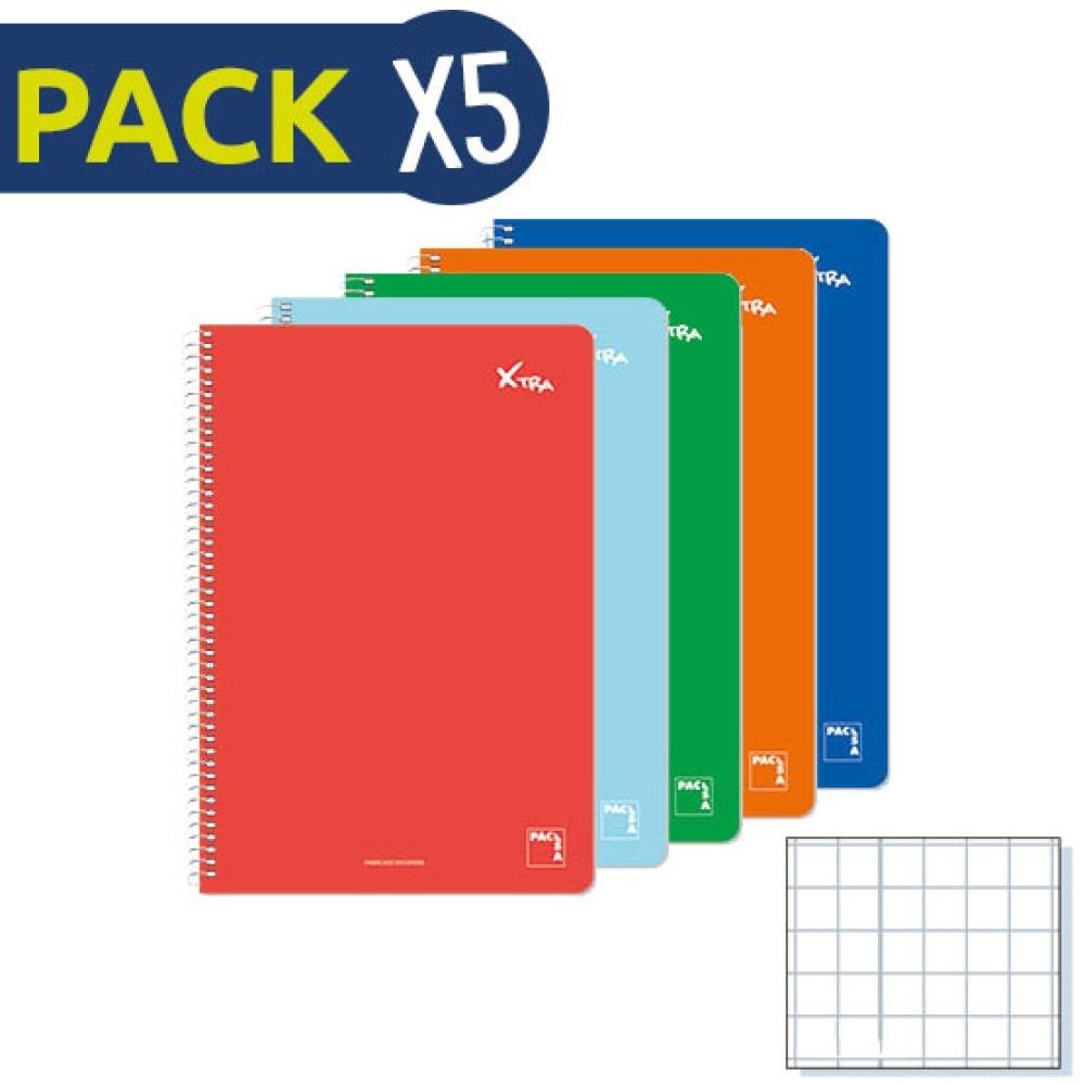 8412855367337 - Pack de 5 bloc notices 80 feuilles couverture dure couleurs 4º cn Disney