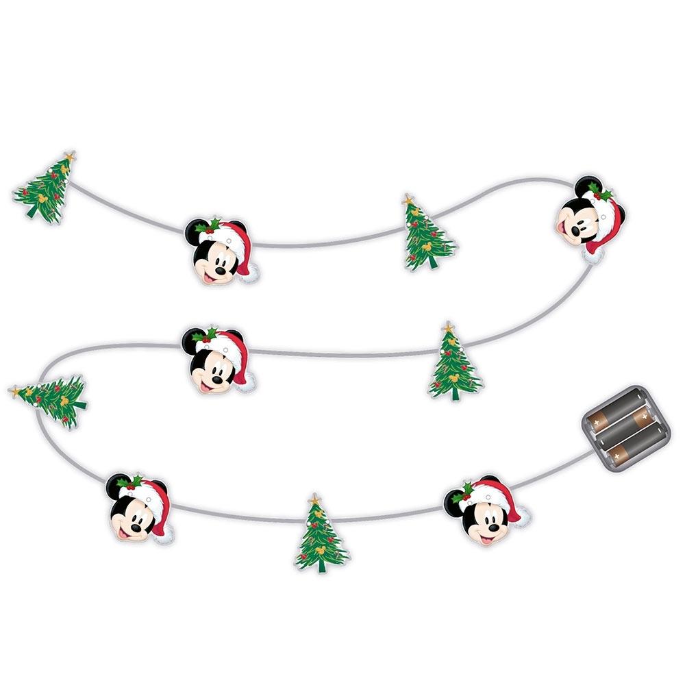 8430957134343 - Lichterkette 10 led mit Batterien Mickey Mouse