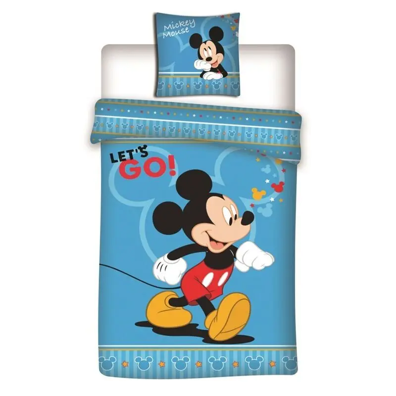 Mikrofaser-Bettwäsche Kind Disney Mickey