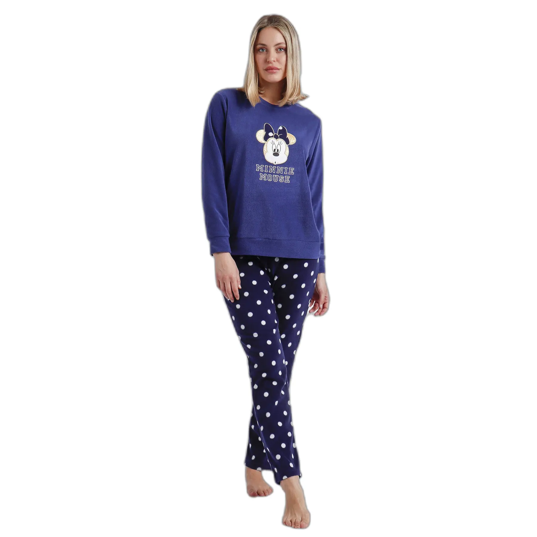 8433623739958 - Warmer Pyjama mit langen Ärmeln für Frauen Happy Minnie