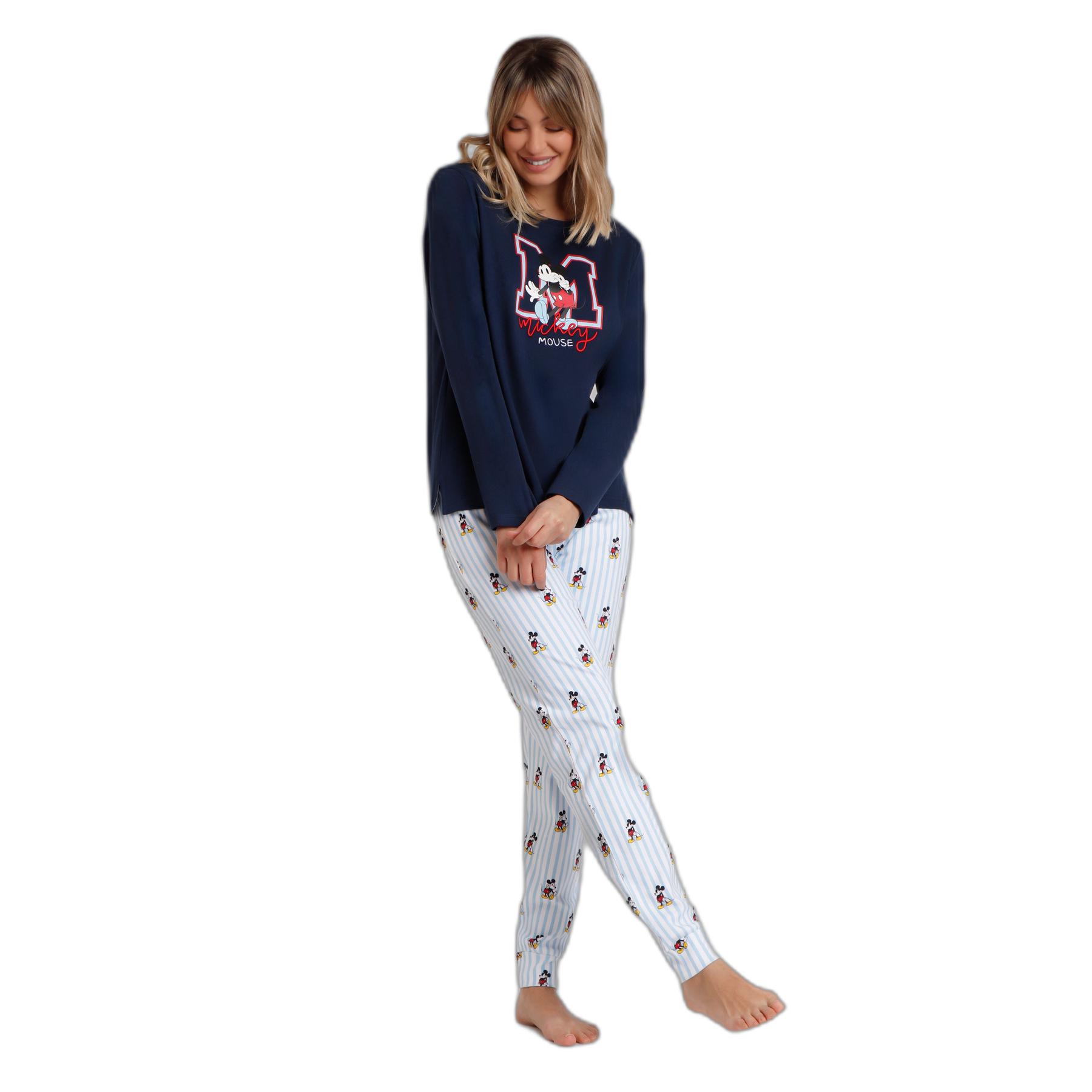 8433623792298 - Damen Langarm-Pyjama Mickey New York