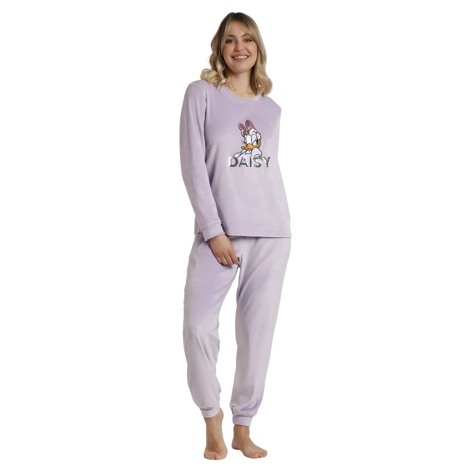 8433623802225 - Warmer Pyjama mit langen Ärmeln für Frauen Daisy Sweet