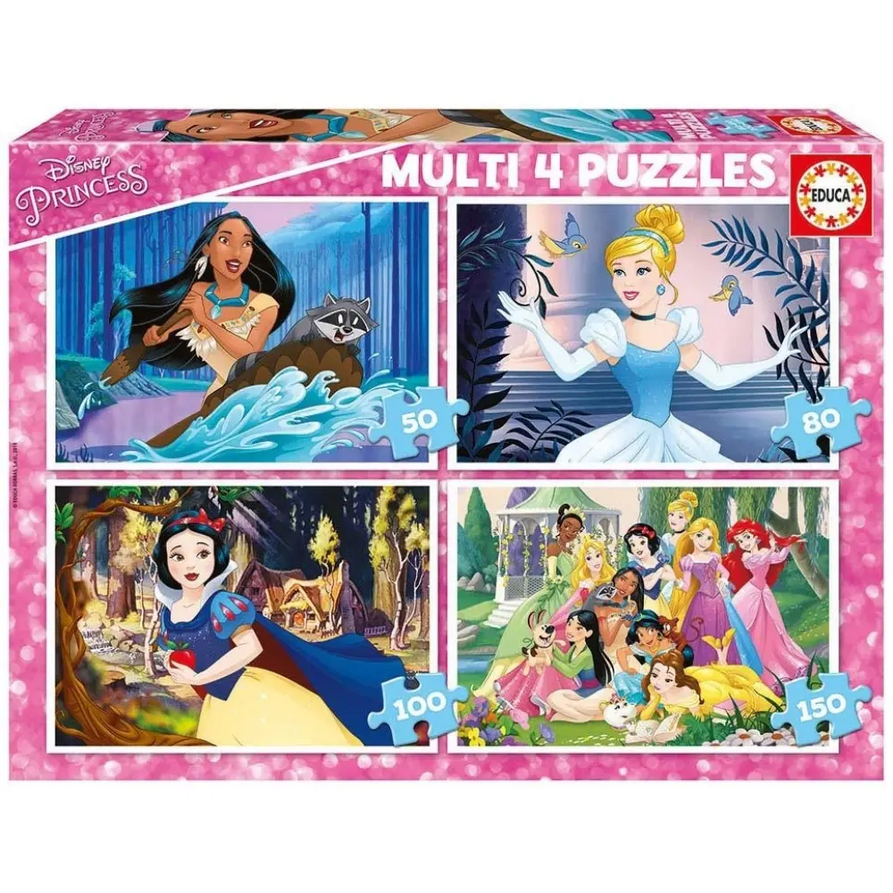 Puzzles multi 4 Disney Princess
