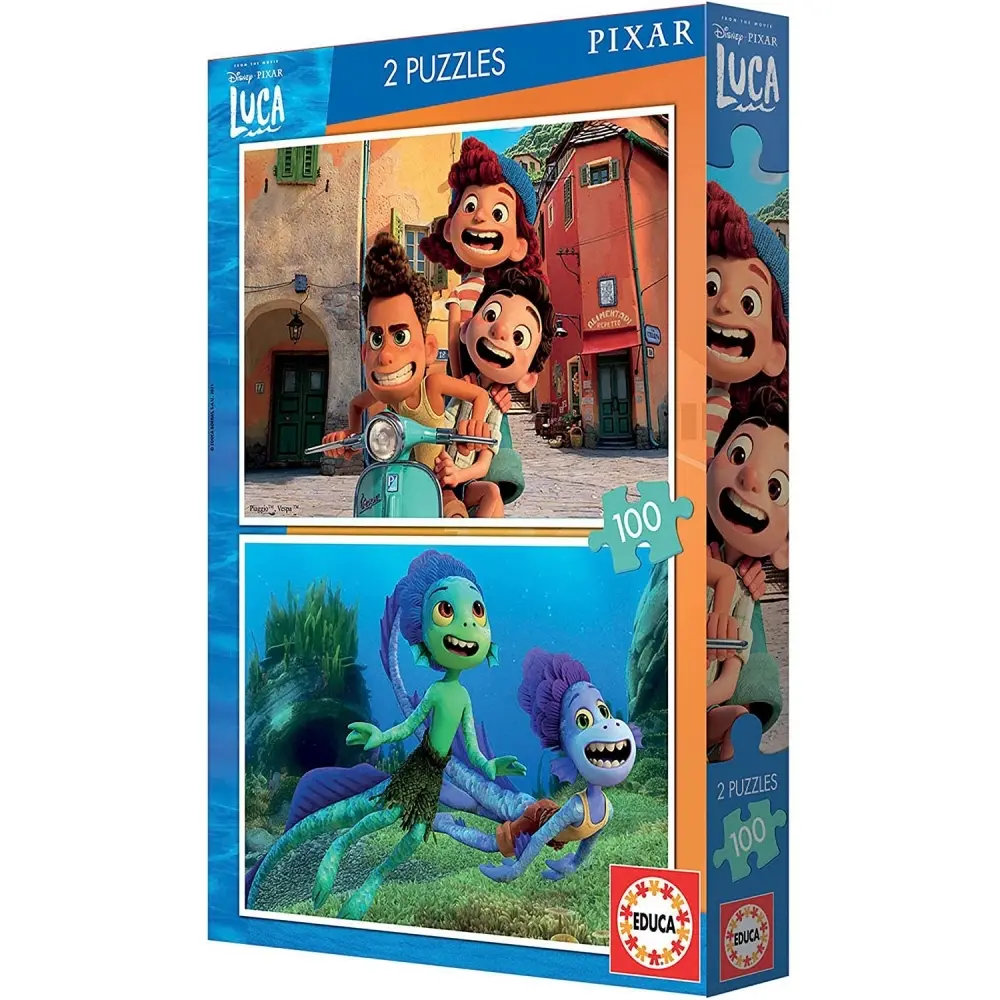 Puzzle von 2 x 100 Teile Disney