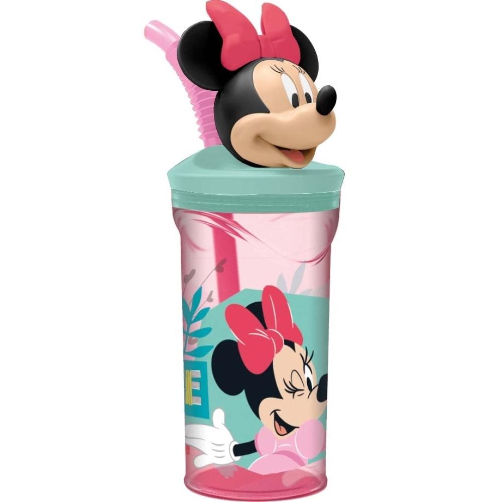 8412497744664 - Becher aus Stroh mit Figur Minnie 3D