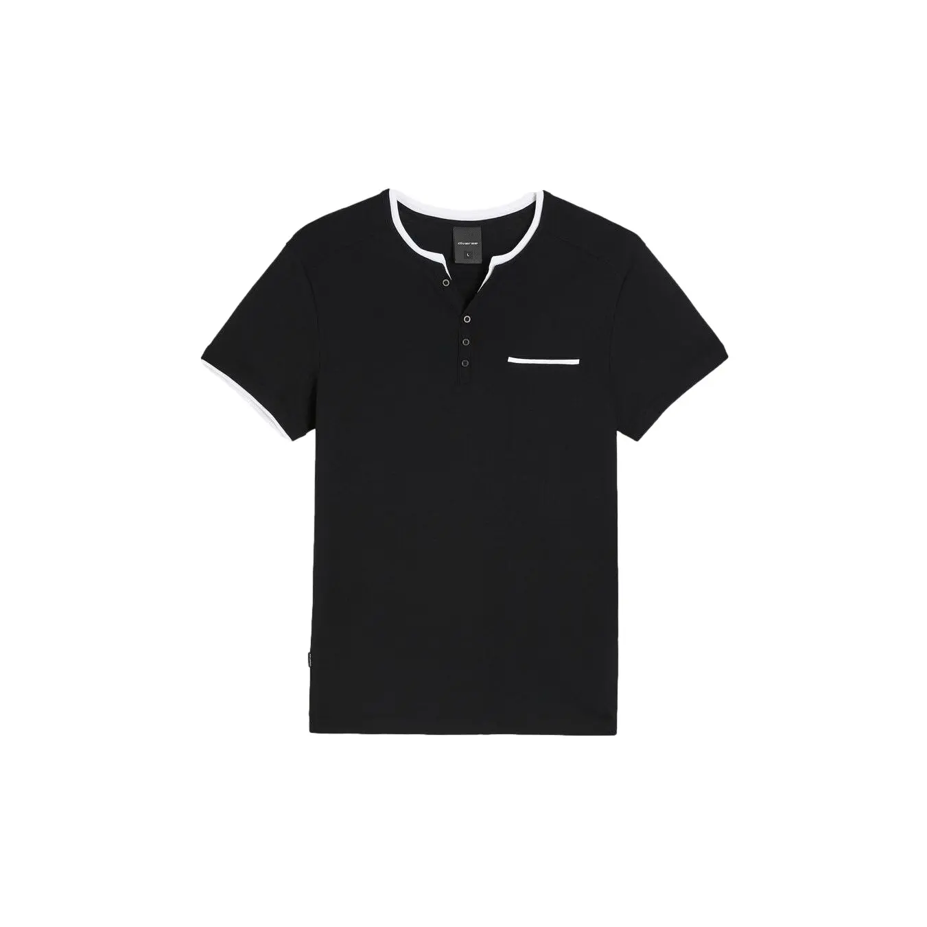 Image of T-Shirt mit Stehkragen Diverse Branch 262