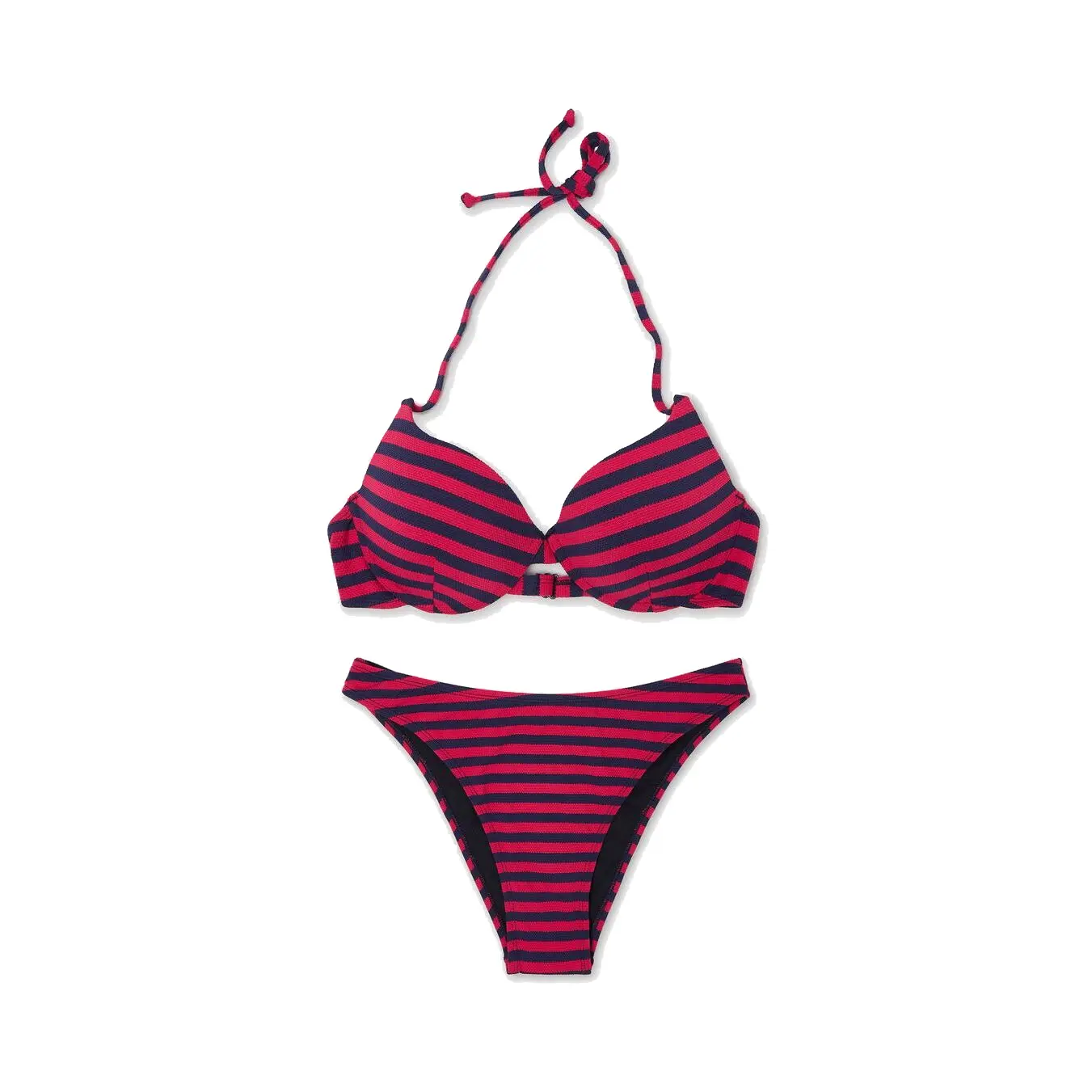 Top di costumi da bagno imbottito a righe donna  Iskea 263