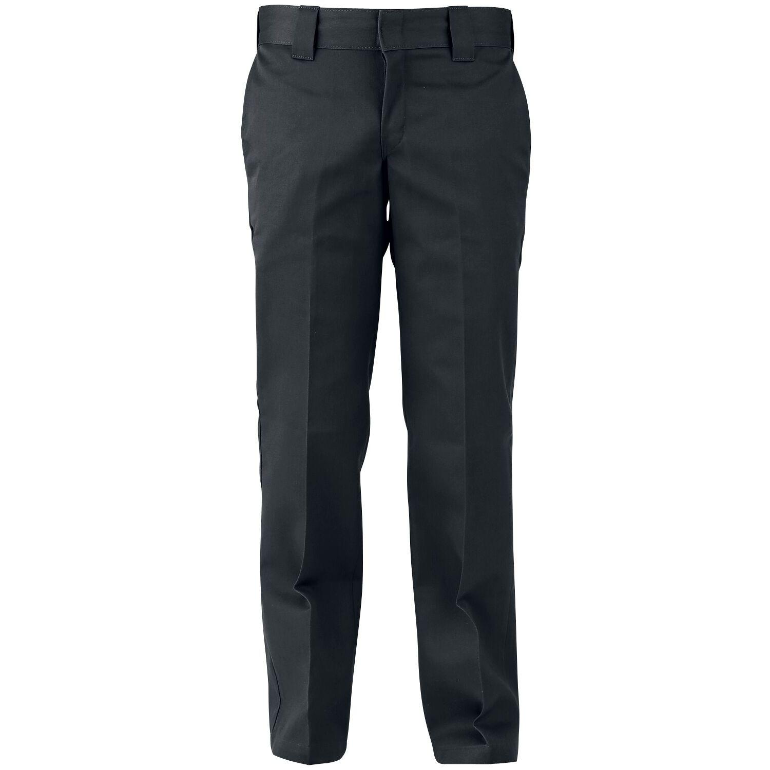 0195441268918 - - 873 - Chino-Arbeitshose in Schwarz mit schmalem geradem Schnitt