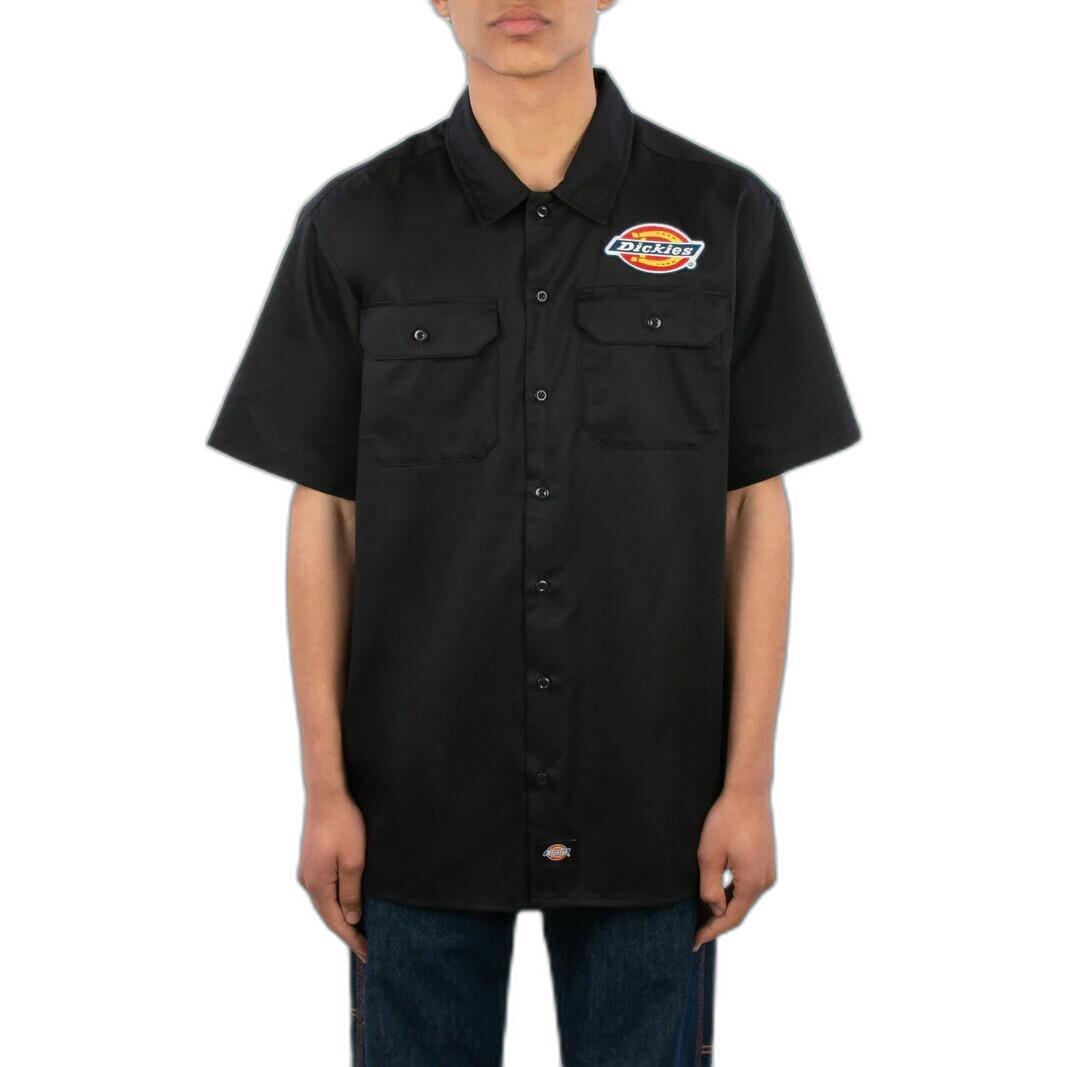 0196009110700 - Clintondale Kurzarmhemd schwarz in L