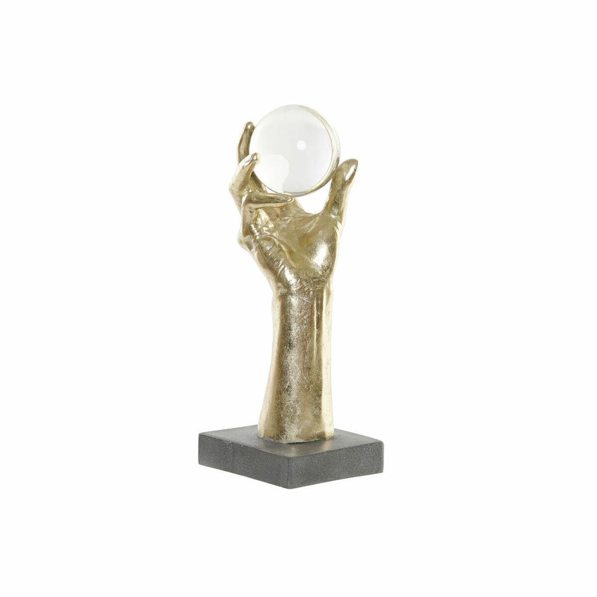 8424001812578 - Dkd Home Decor - Kristallharz -Figur 135x135x36 Golden Glassharz mehrfarbige Farbmaterialien Familiendekoration Figuren Details