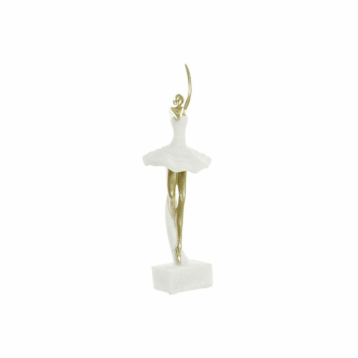 8424001812592 - Deko-Figur 135 x 125 x 40 cm Gold Weiß Harz Ballett-Tänzerin