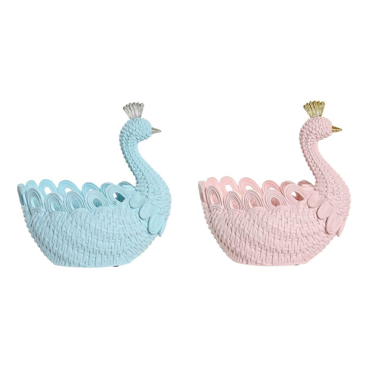 8424001903146 - Nicht Zutreffend - Ablageschale dkd Home Decor Himmelsblau Harz Hellrosa Romantisch (23 x 143 x 23 cm) (2 pcs)