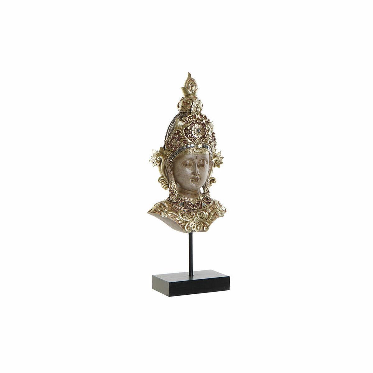 8424001904471 - Dekorative orientalische Buda-Figur aus Harz und Metall DKD Home Decor