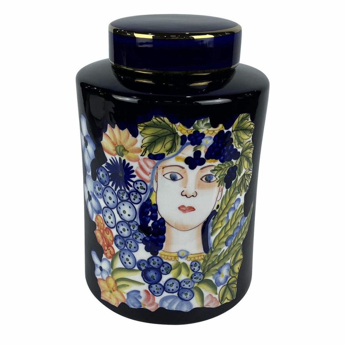 8424001902576 - Nicht Zutreffend - Vase dkd Home Decor Porzellan Schwarz Shabby Chic (21 x 21 x 31 cm)