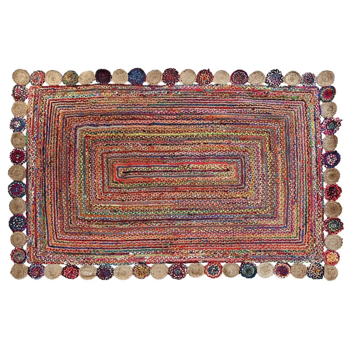 8424001875665 - Teppich Baumwolle Mehrfarbig Jute (200 x 290 x 1 cm)