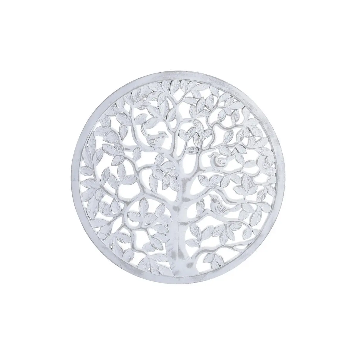 8424001951178 - Nicht Zutreffend - Wanddekoration dkd Home Decor Baum mdf Weiß (80 x 2 x 80 cm)