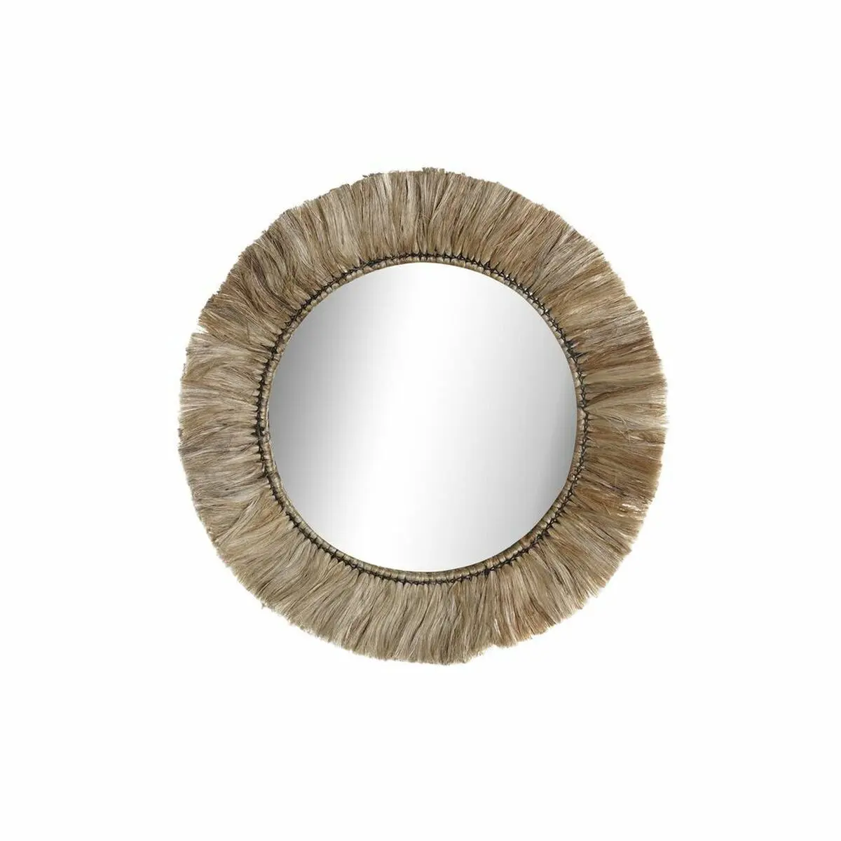 8424001944736 - Runder Wandspiegel aus Glas und Jute DKD Home Decor