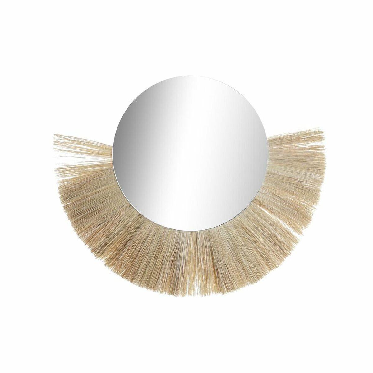8424001944781 - Dkd Home Decor - Jute Glass Mirror 70x3x58 Natürliche Fransen Jute Glasmaterial mehrfarbige Farbfamilienspiegel Details