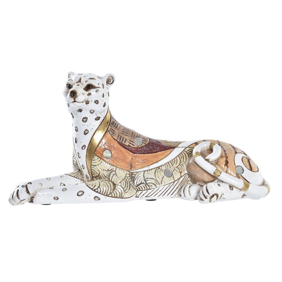 8424001958320 - Dekorative Figur kolonialer Leopard aus Harz DKD Home Decor