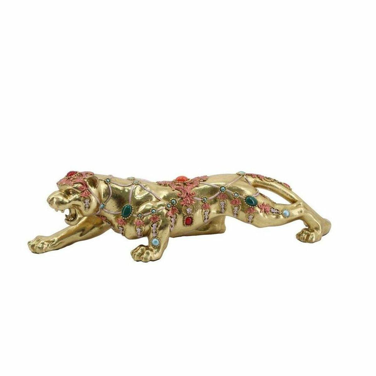 8424001992157 - Dekorative koloniale Pantherfigur aus Harz DKD Home Decor