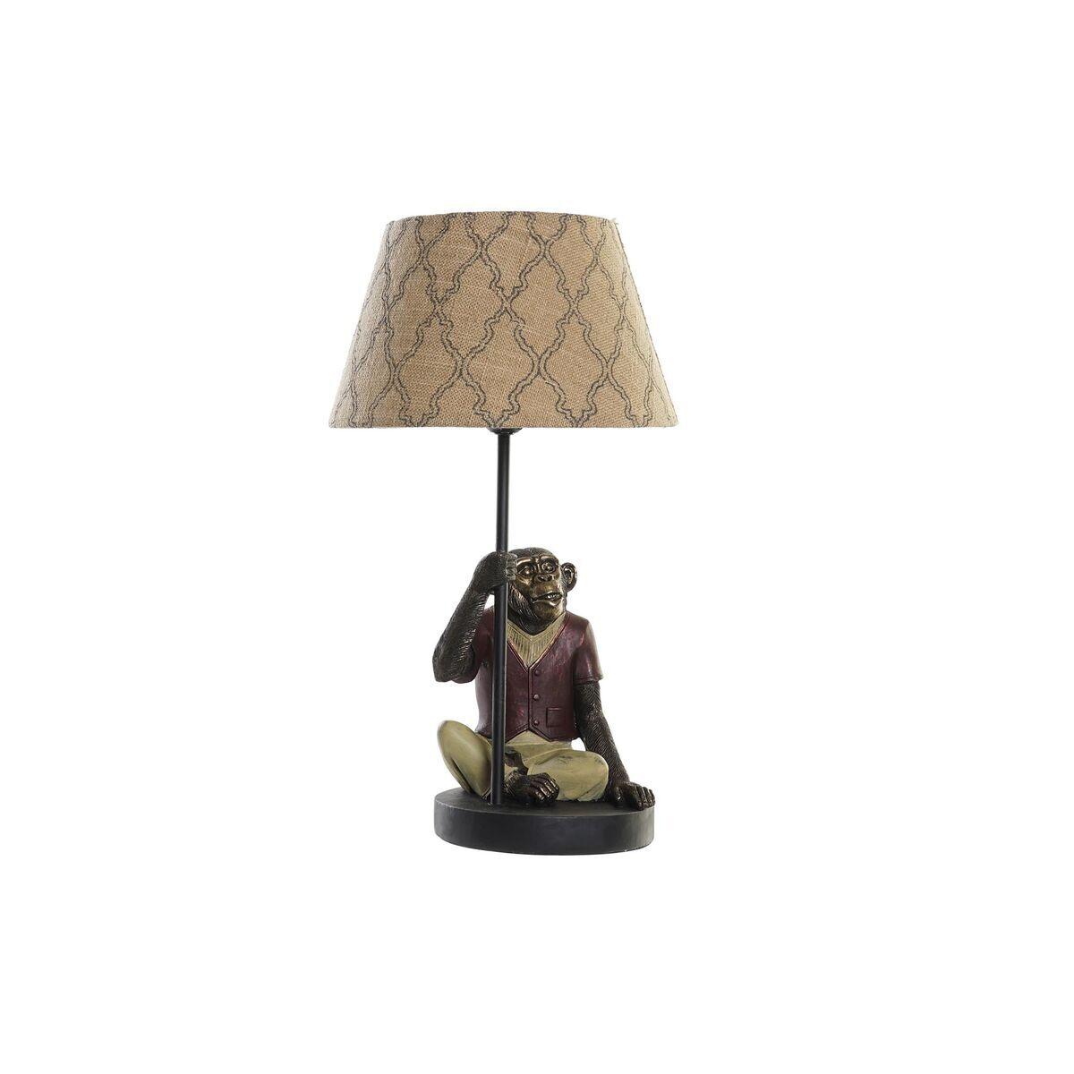 8424001946983 - Schreibtischlampe Braun Multicolour Colonial 220 V 50 W Monkey (27 x 25 x 445 cm)