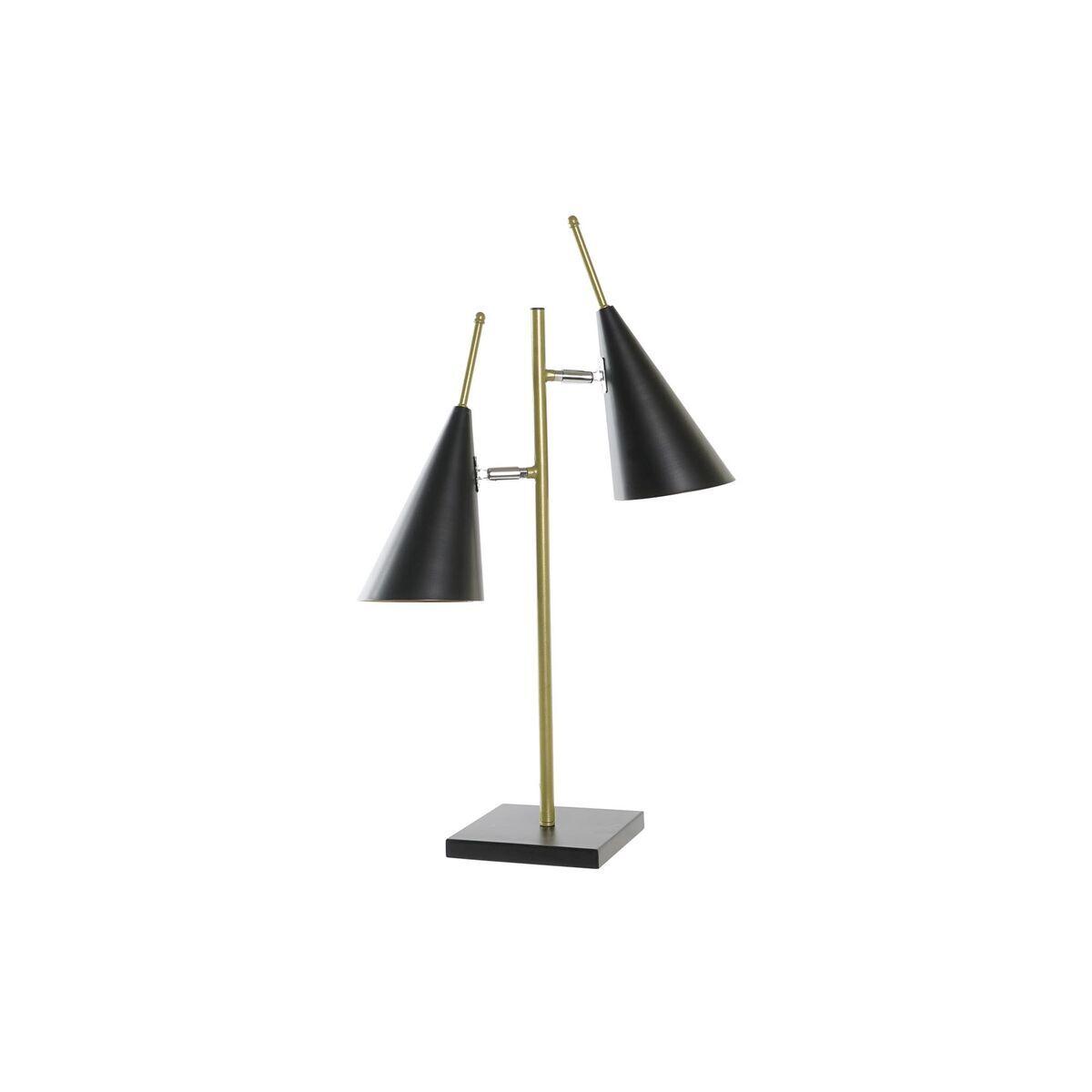 8424001965083 - Dkd Home Decor - Metalltischlampe 38x16x64 Doppel Metall Schwarzes Material Mehrfarbige Farbfamilienzeitlampen Details