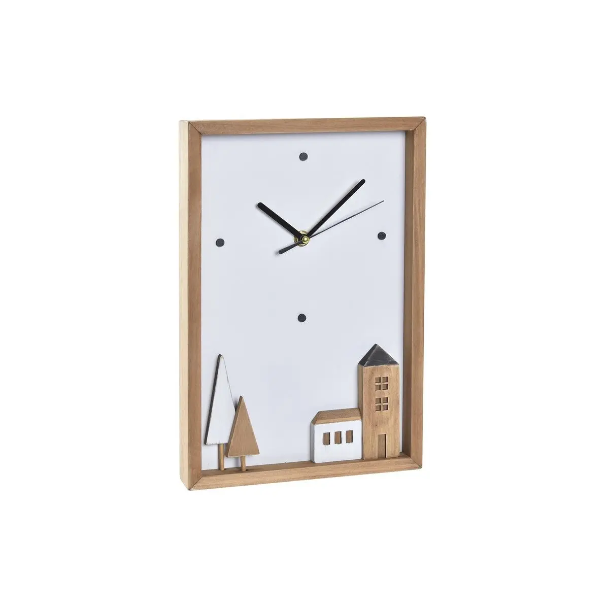 8424001946303 - Wanduhr aus Holz Maisons Urbaine