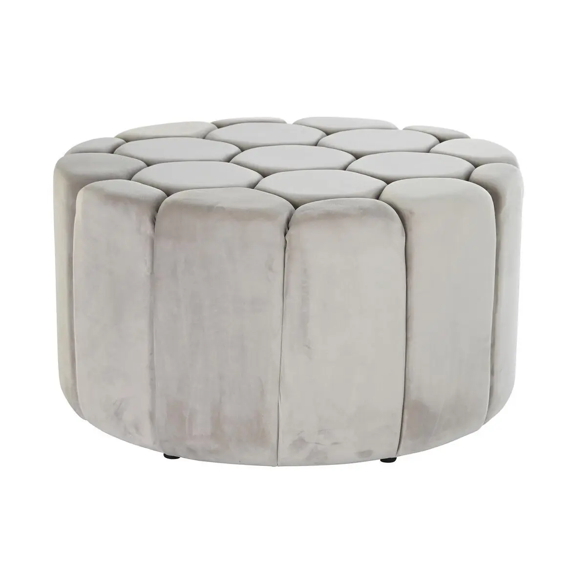 8424001972494 - MDF Holz Polyester Pouf 86x86x48 cm