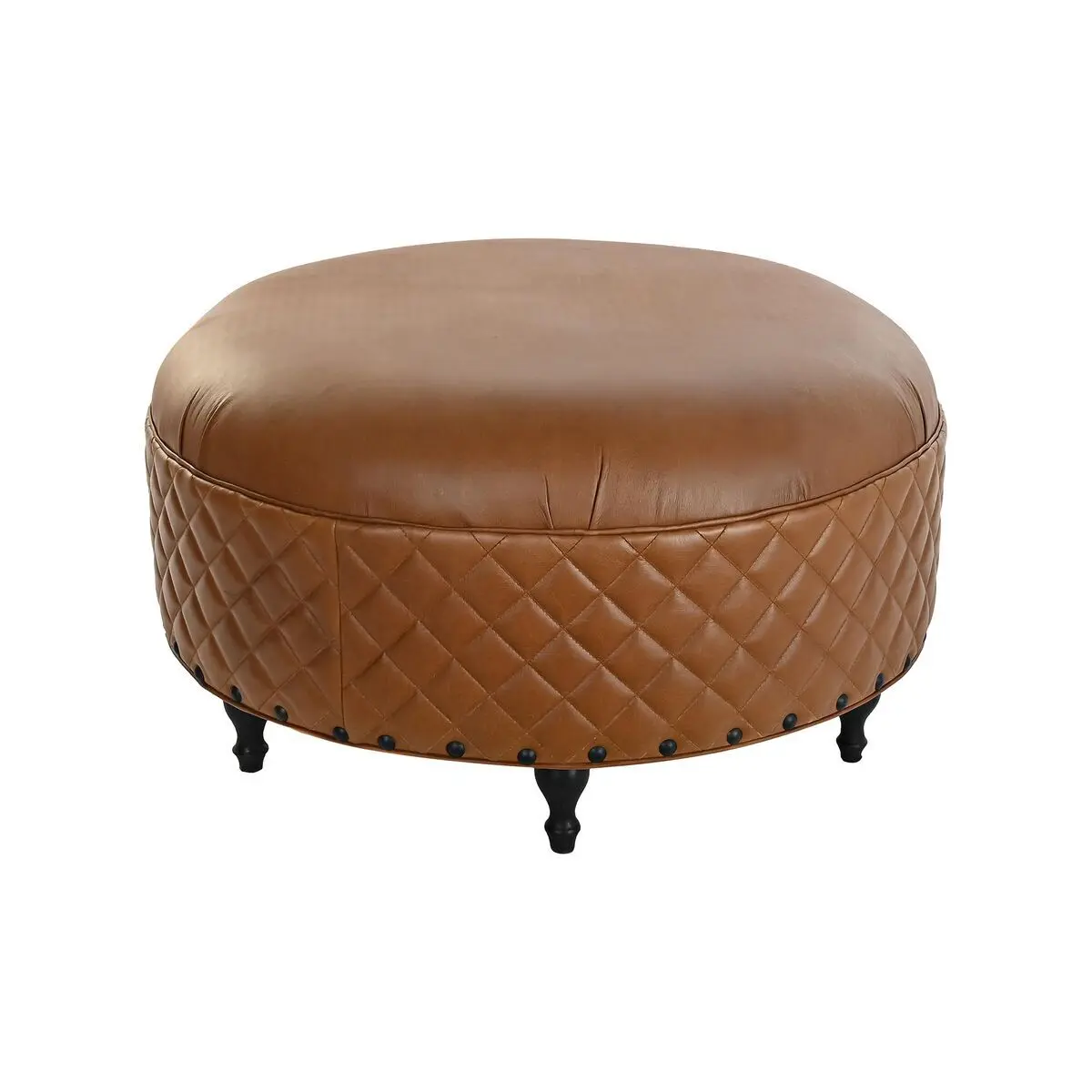 8424001998722 - Vintage Holz Pouf Marron 94x94x54 cm