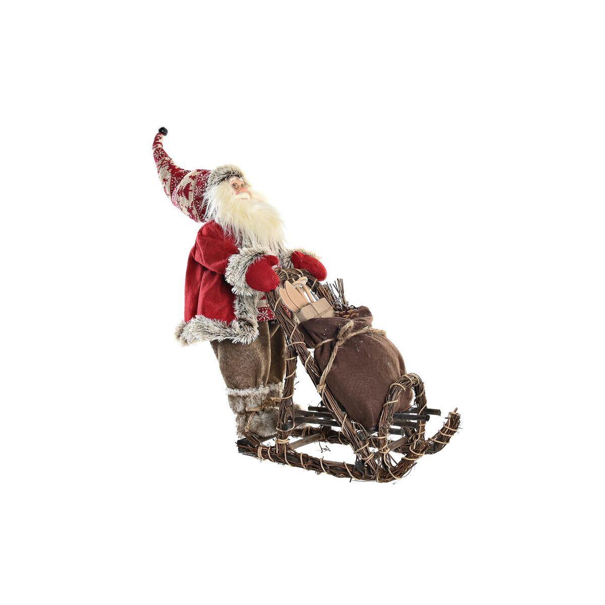 8424001975105 - Deko-Figur Rot Grau Holz Weihnachtsmann 42 x 22 x 48 cm