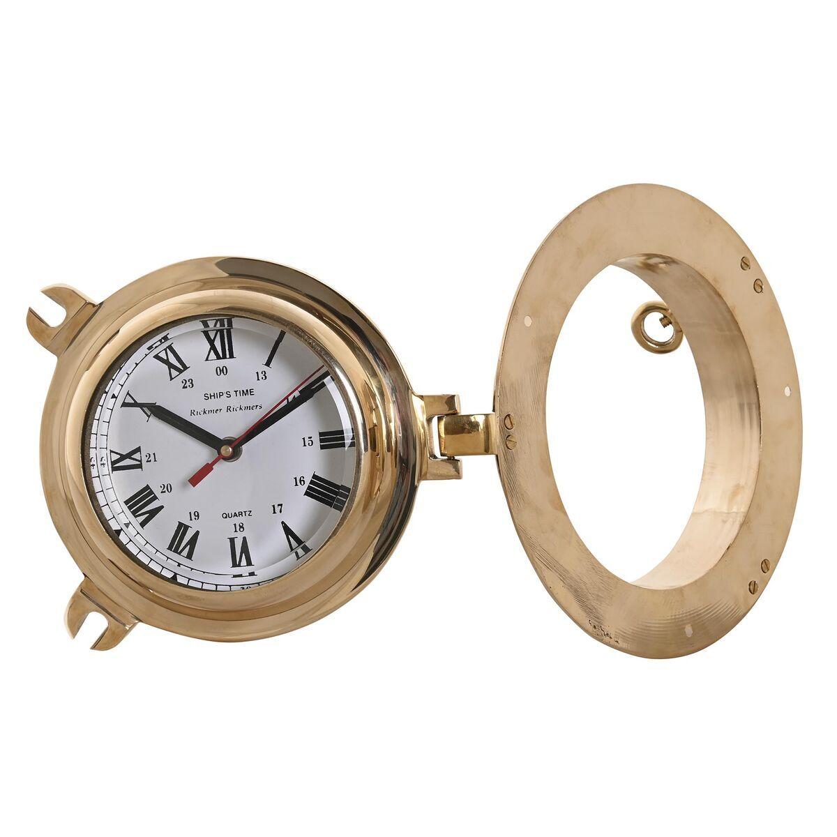 8424002021436 - Dkd Home Decor - Messingkristallwanduhr 23x7x23 Brillante Goldene Messingkristallkristall mehrlösliche Farbfamilienuhr Details