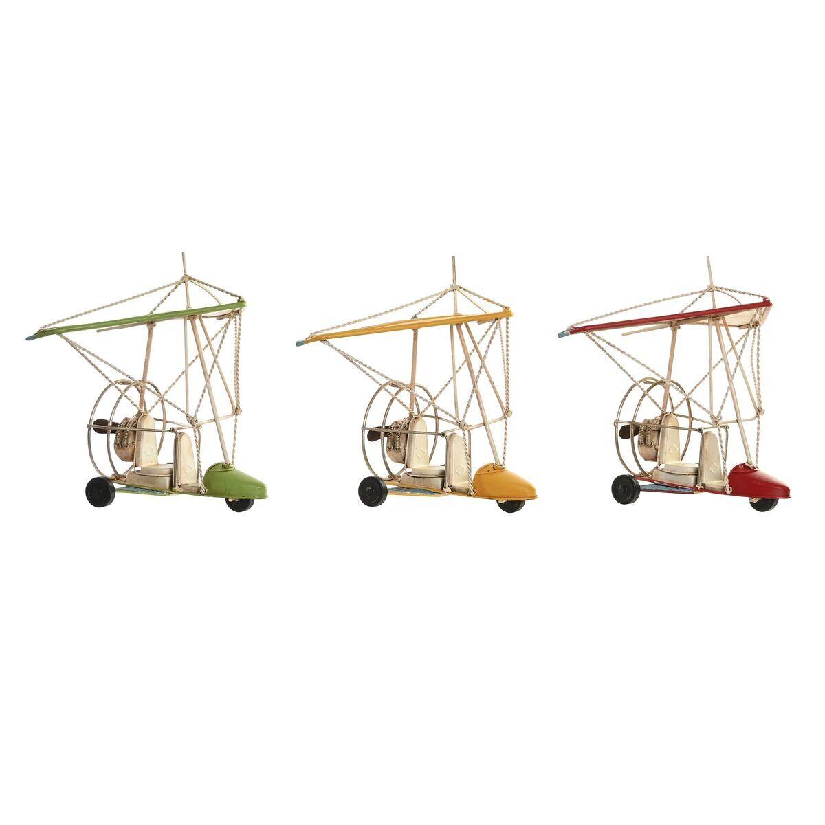 8424002029166 - Dekorative Figur Gelbrotes rotes Vintage 32 x 185 x 25 cm (3 Stücke)