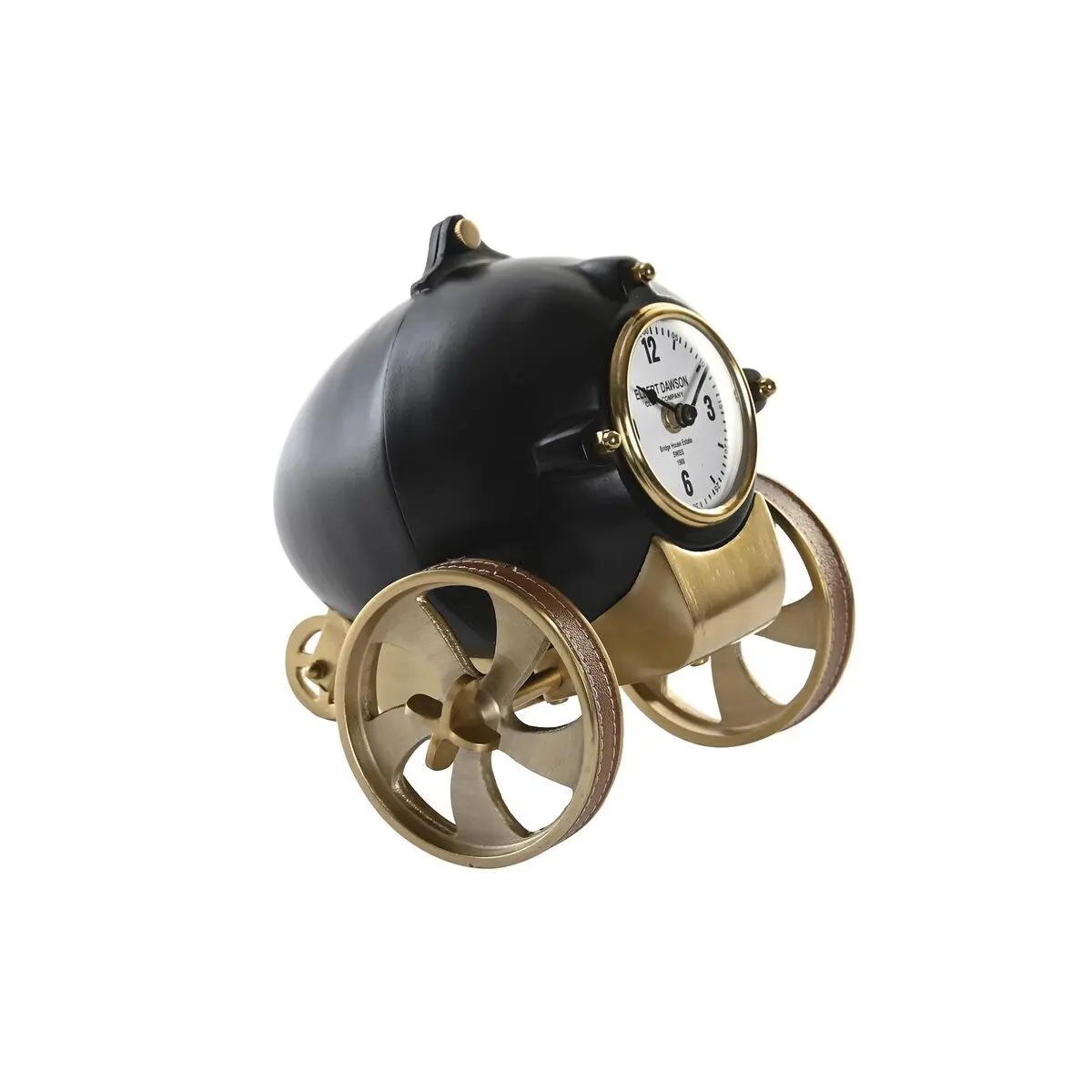 8424002009724 - Bordur 205 x 205 x 215 cm Schwarz Gold Aluminium Harz Kolonial