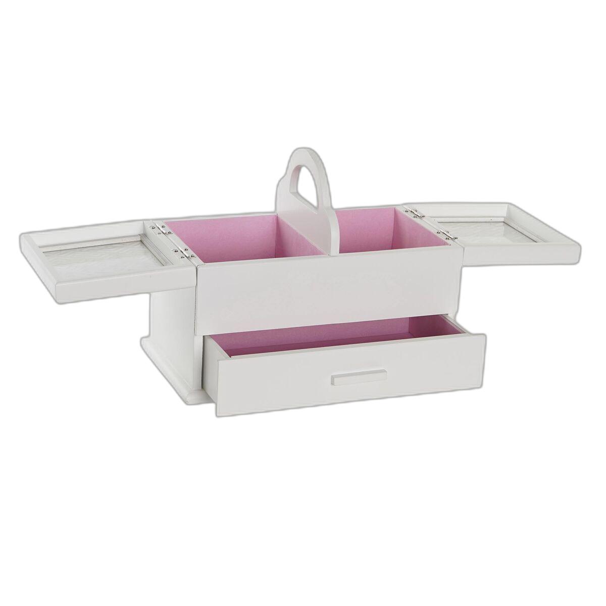 8424002037901 - Fijalo - mdf Kristallschmuck Box 30x17x24 Hellrosa mdf Kristallmaterial Multikolorfarbe Familie Gesegnet und kleine Kisten Details Details Details