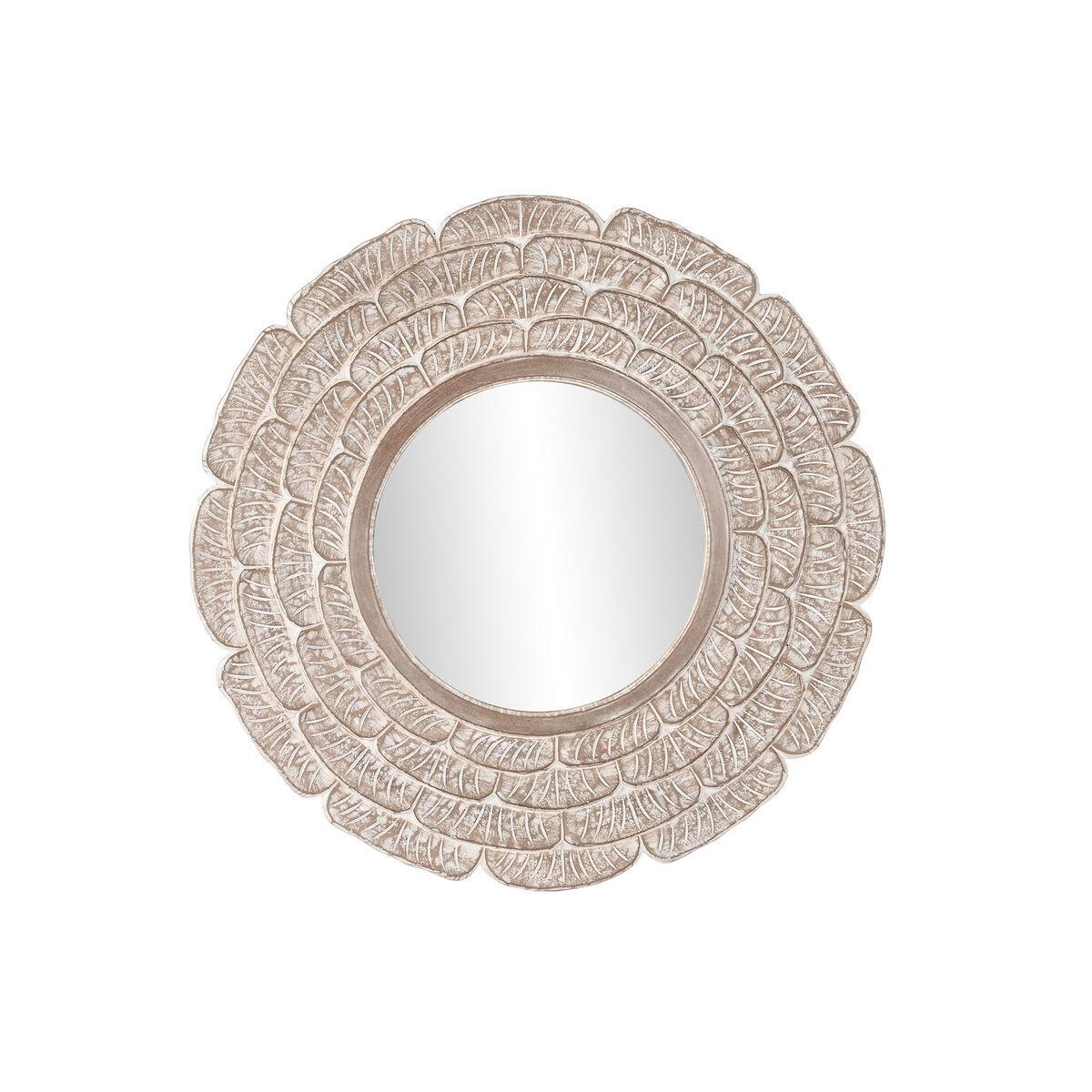 8424002051556 - Wandspiegel aus Glas Mangoholz gebeizt Indien