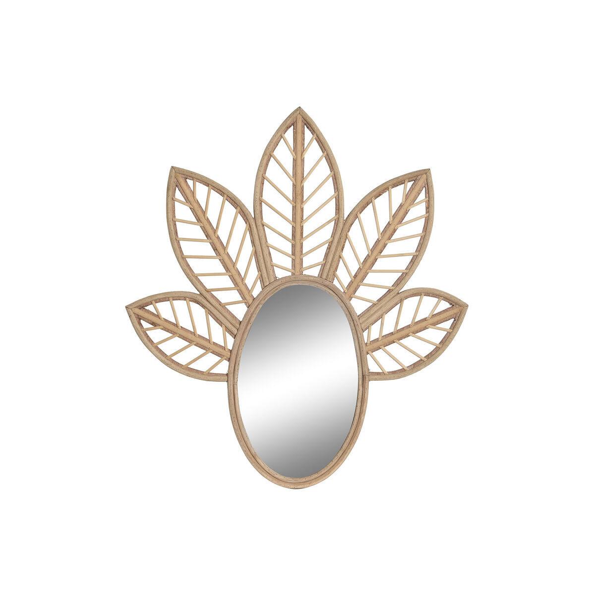 8424002060022 - Wandspiegel aus Naturglas Blatt einer Pflanze Tropical