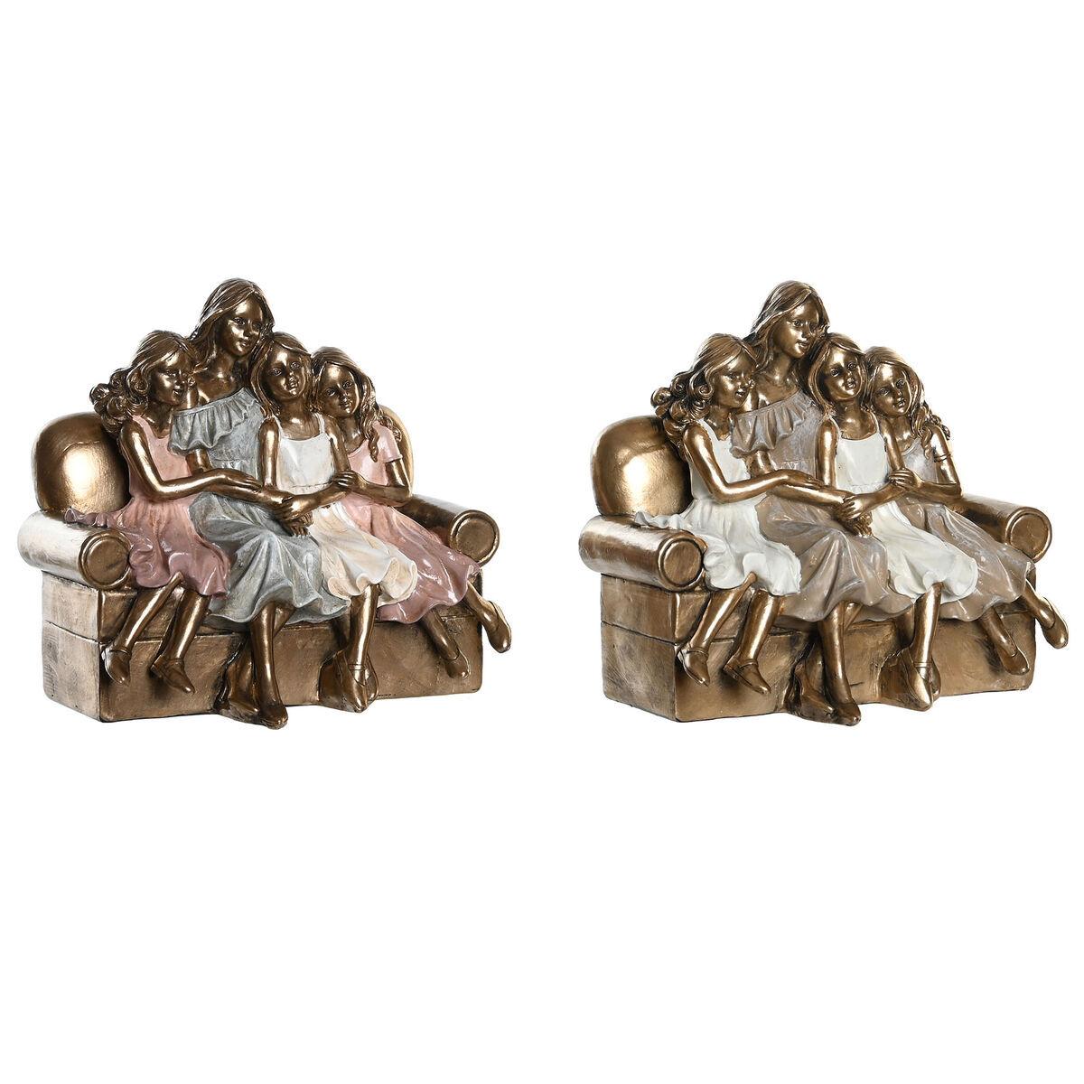 8424002054854 - Nicht Zutreffend - Deko-Figur dkd Home Decor Rosa Gold Weiß Harz Moderne (17 x 105 x 155 cm) (2 Stück)