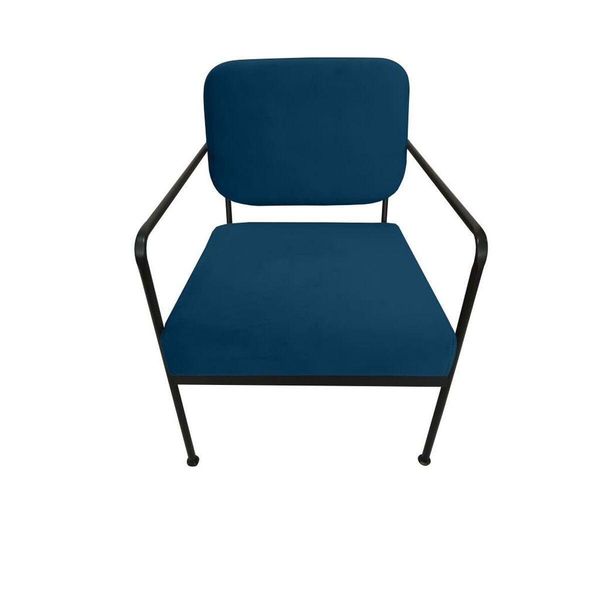 8424002066178 - Armchair Blue Metal 62 x 76 x 76 cm 555 x 72 x 71 cm