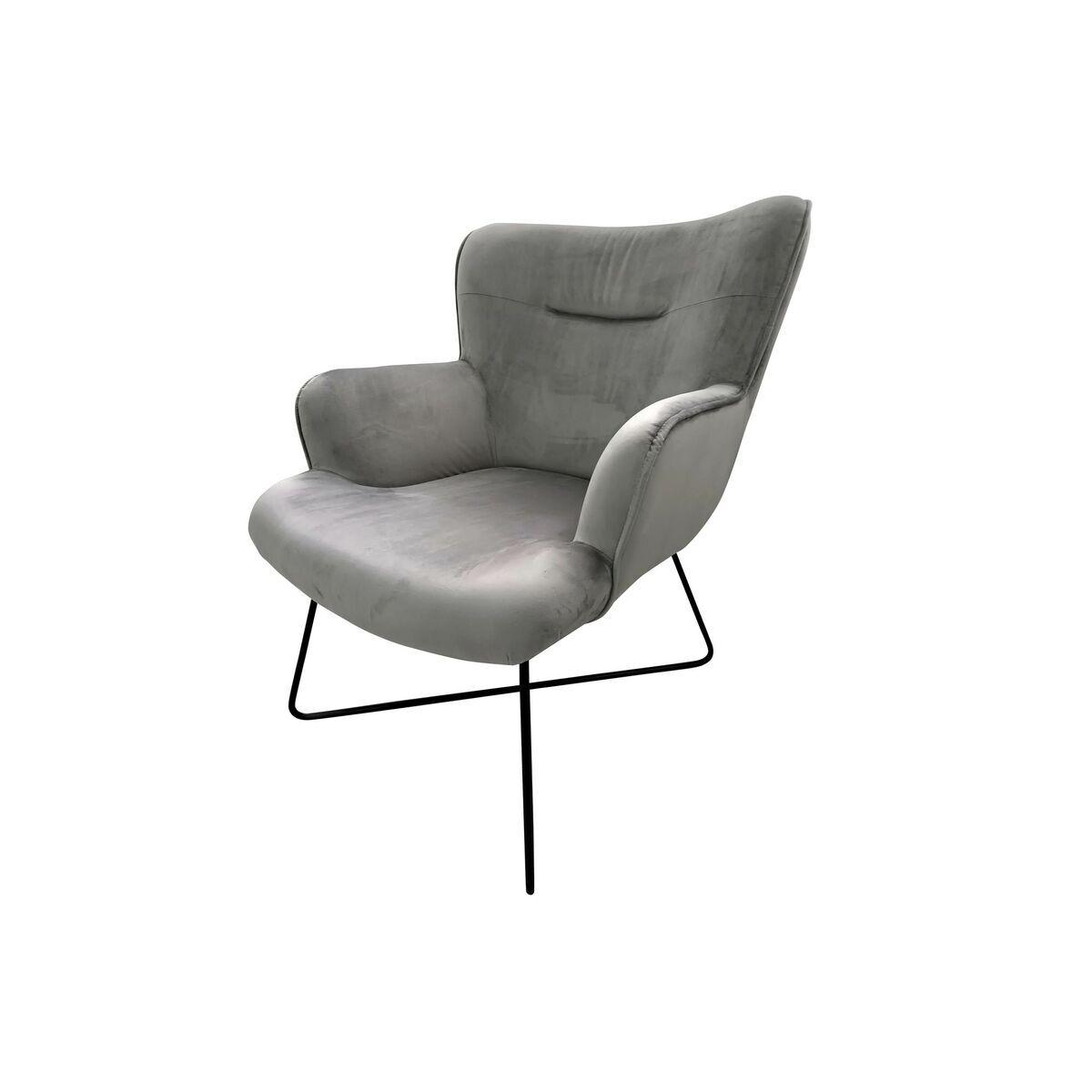 8424002066185 - Armchair Grey Metal 67 x 81 x 87 cm