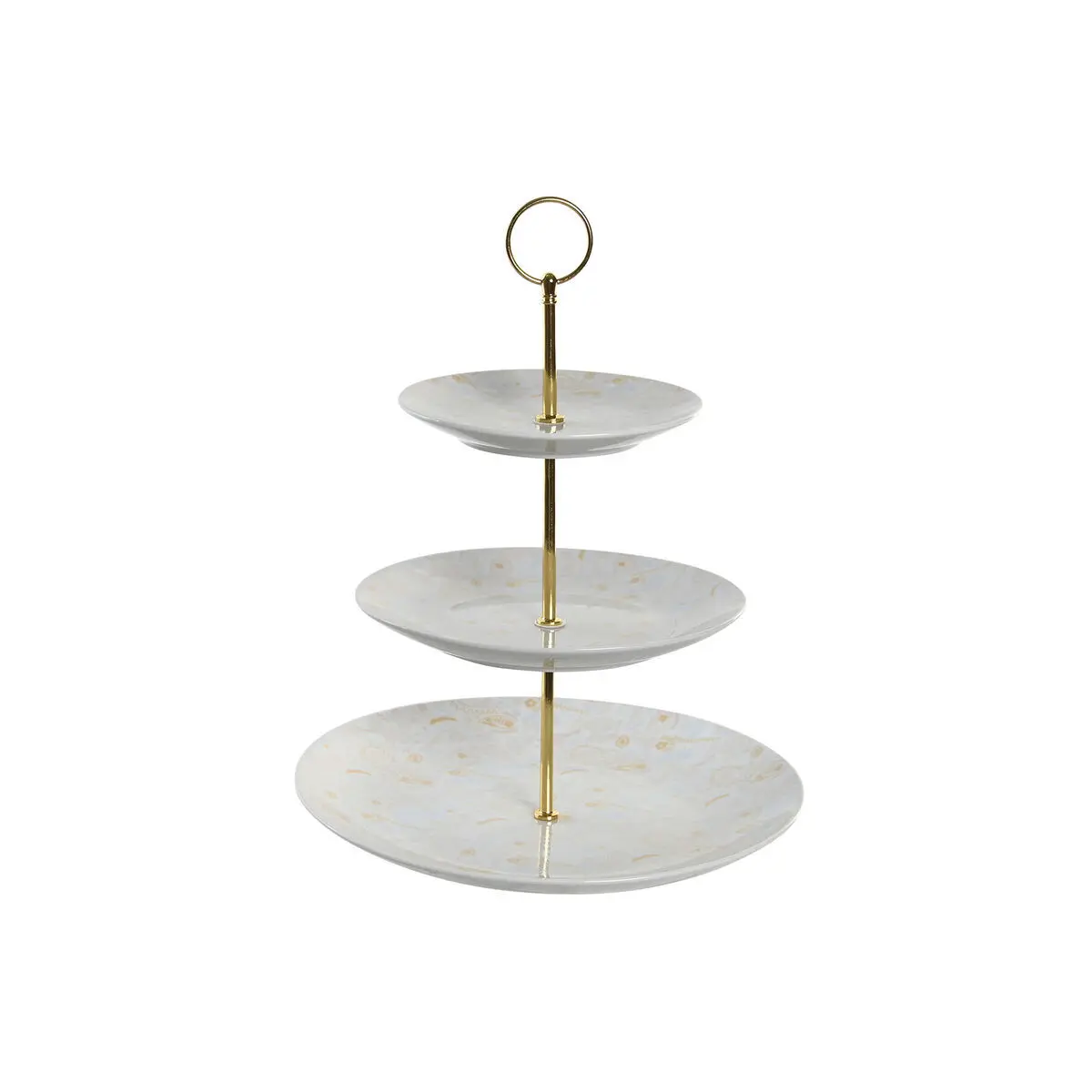 8424002041878 - Obstkorb aus Porzellan und Metall DKD Home Decor