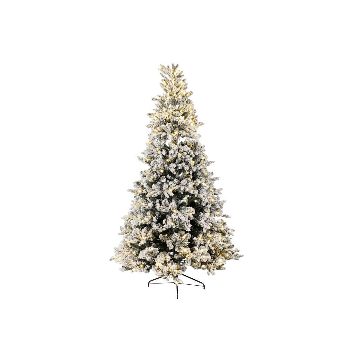 8424002070144 - Weihnachtsbaum Weiß grün Polyäthylen Verschneit 140 x 140 x 210 cm