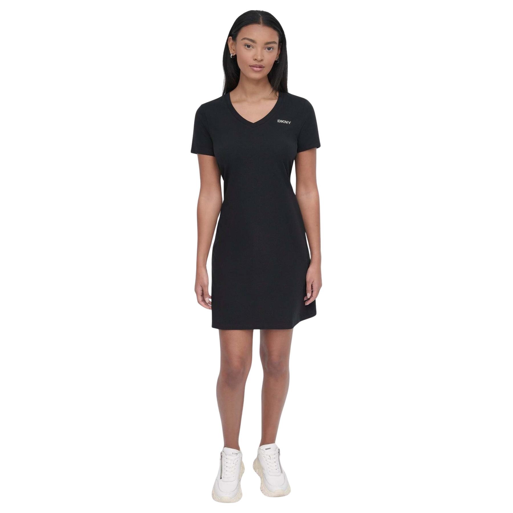 0732465945953 - T-Shirt-Kleid Dkny Mini Stud Logo