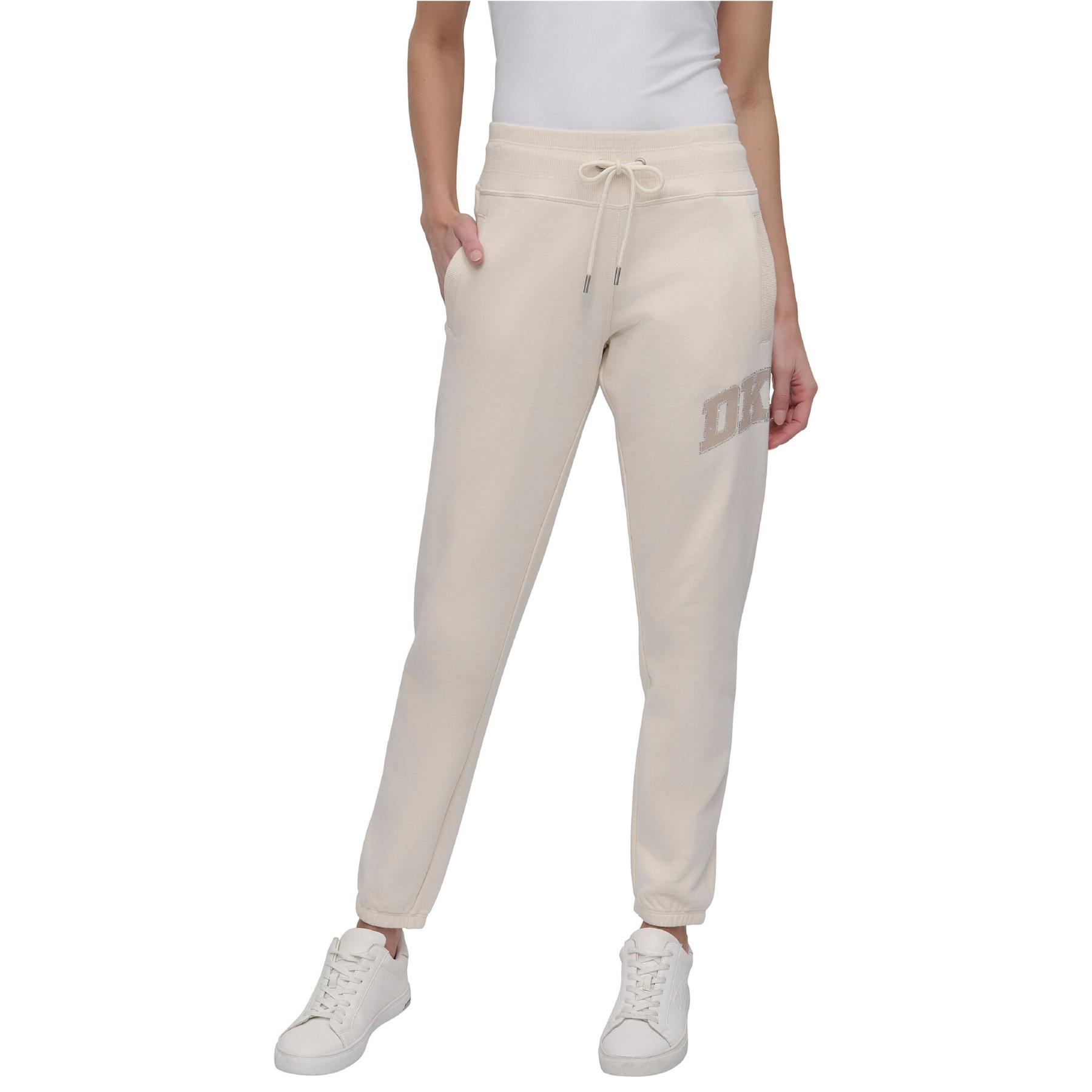 0732465914928 - Pantalon de jogging femme Dkny Rhinestone Logo Relaxed Fit 0732465914928 - Pantalon de jogging femme Dkny Rhinestone Logo Relaxed Fit