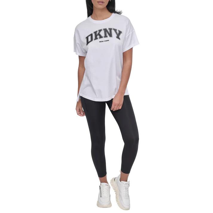 0732465919459 - T-Shirt Dkny Arched Varsity Glitter Logo