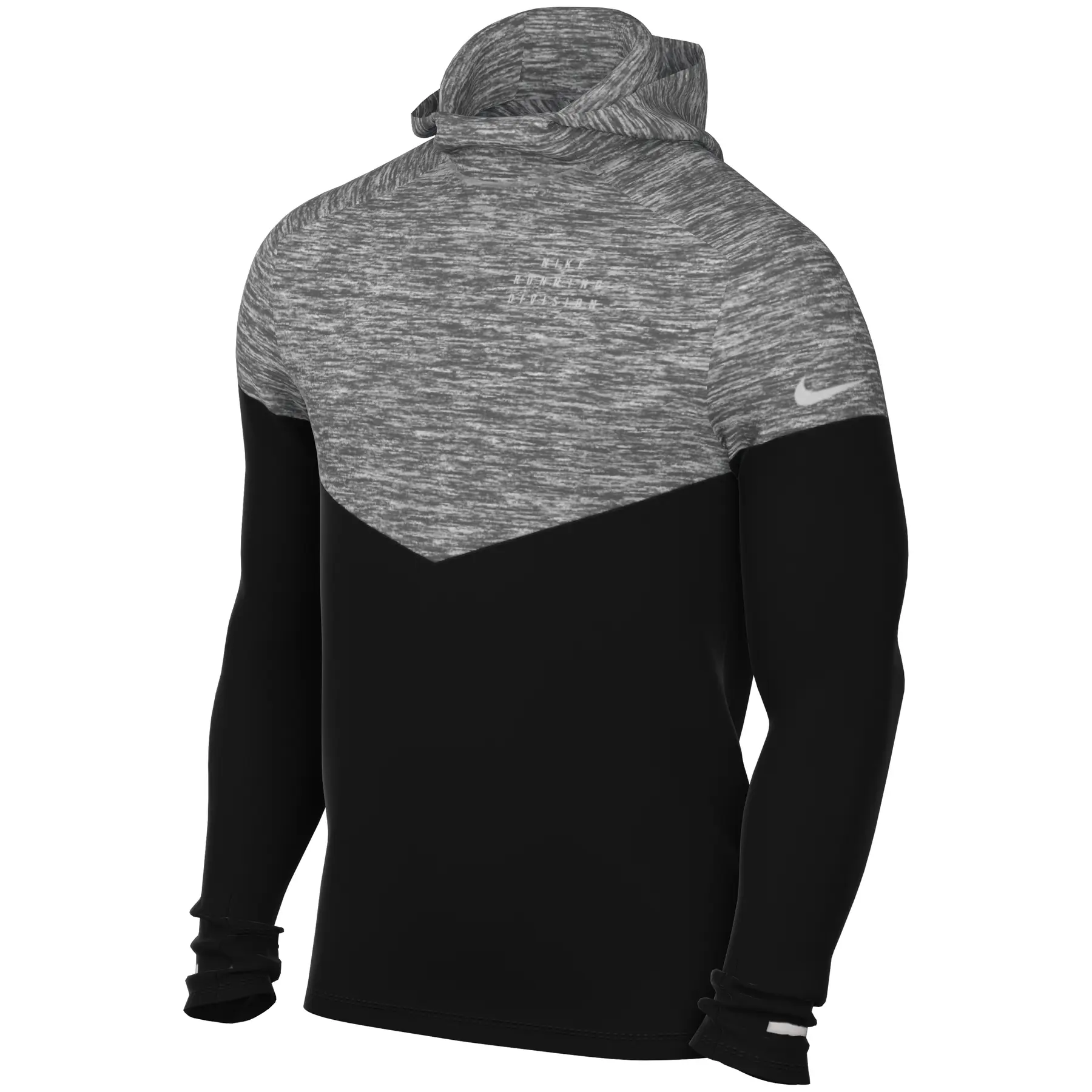 Hoodie Therma-FIT Run Division - Noir - male - Size: 2XL