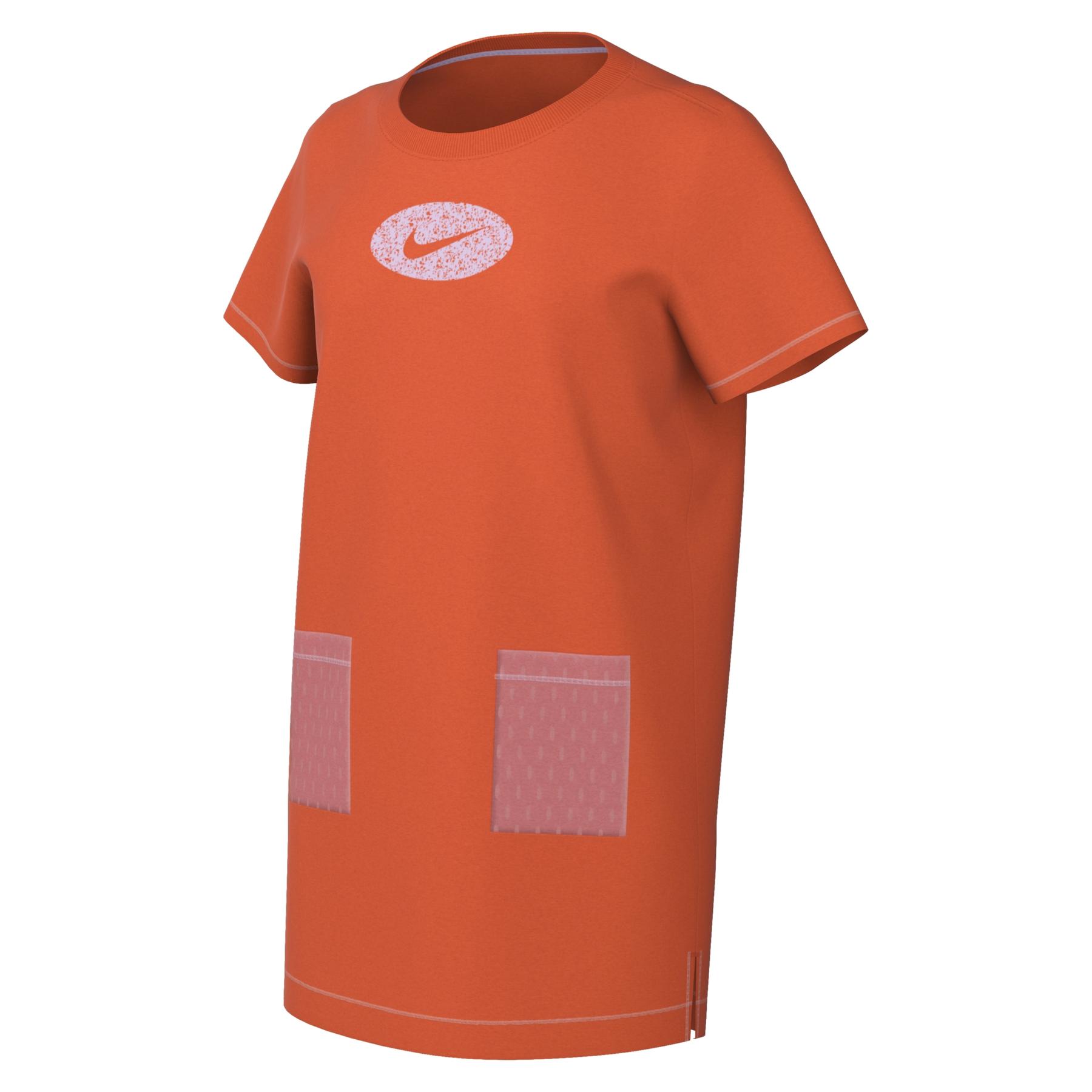 0195868561357 - Sportswear Icon Clash Jersey-Kleid für ältere Kinder (Mädchen) - Orange
