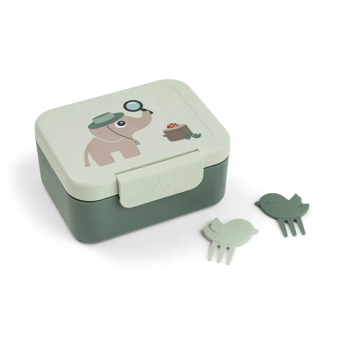 Lunchbox met prikkers voor snacks Done by Deer Tiny Trails