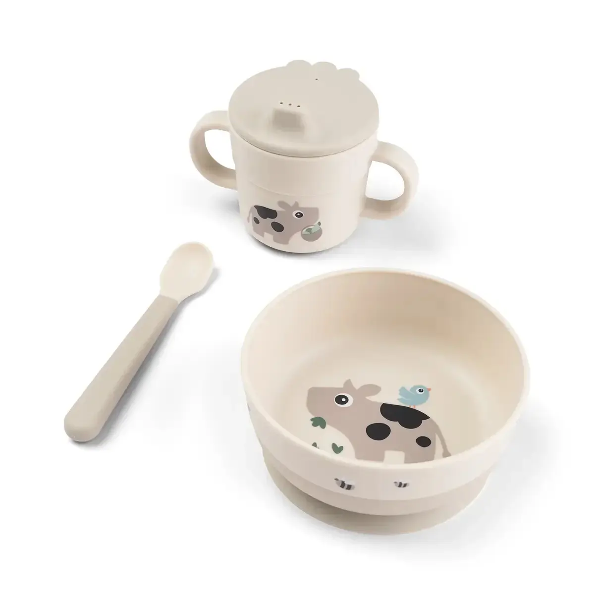 Bester Baby Essgeschirr Set mit Saugnapf Done by Deer Tiny farm