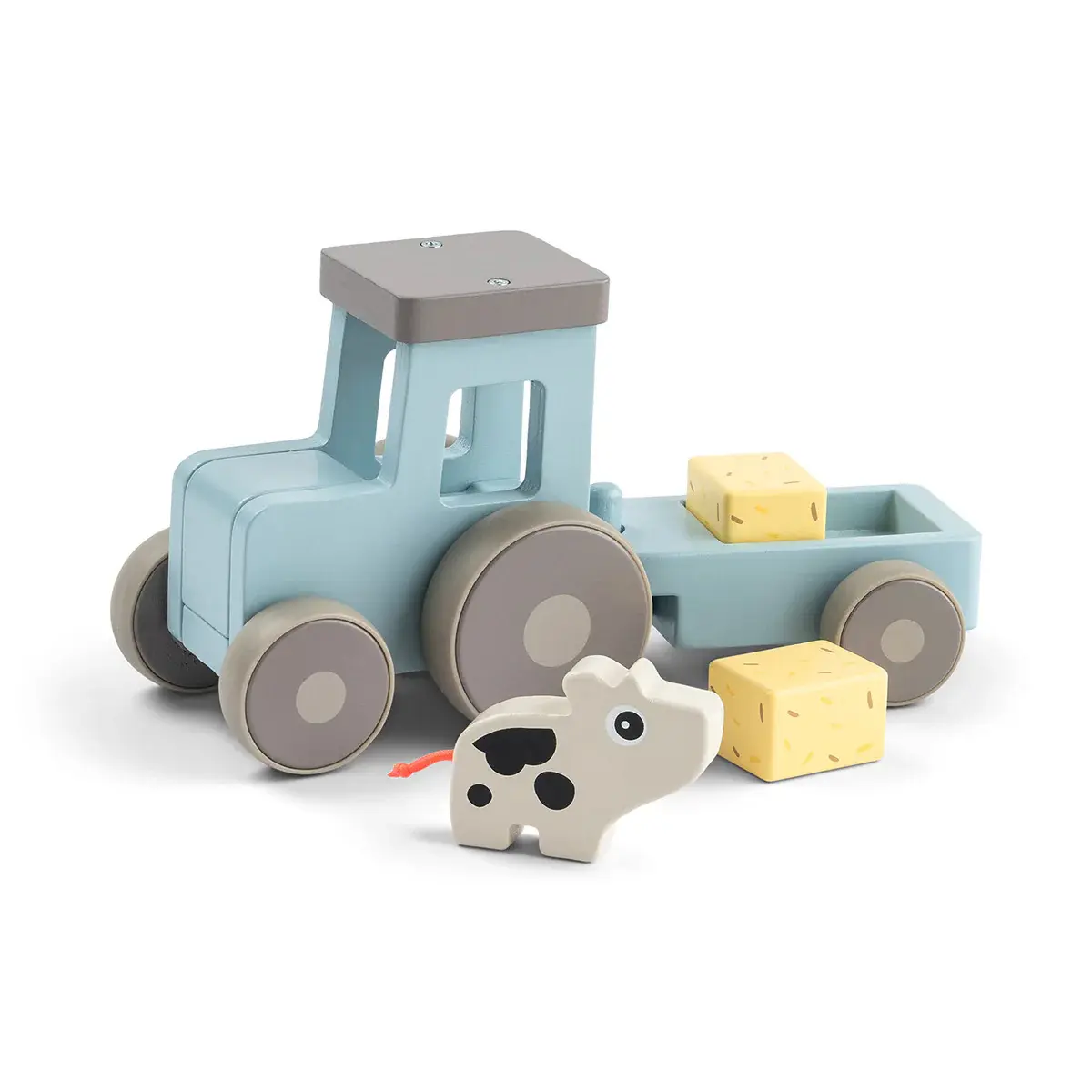 Jeux d'éveil tracteur en bois Done by Deer Tiny Farm Dotti